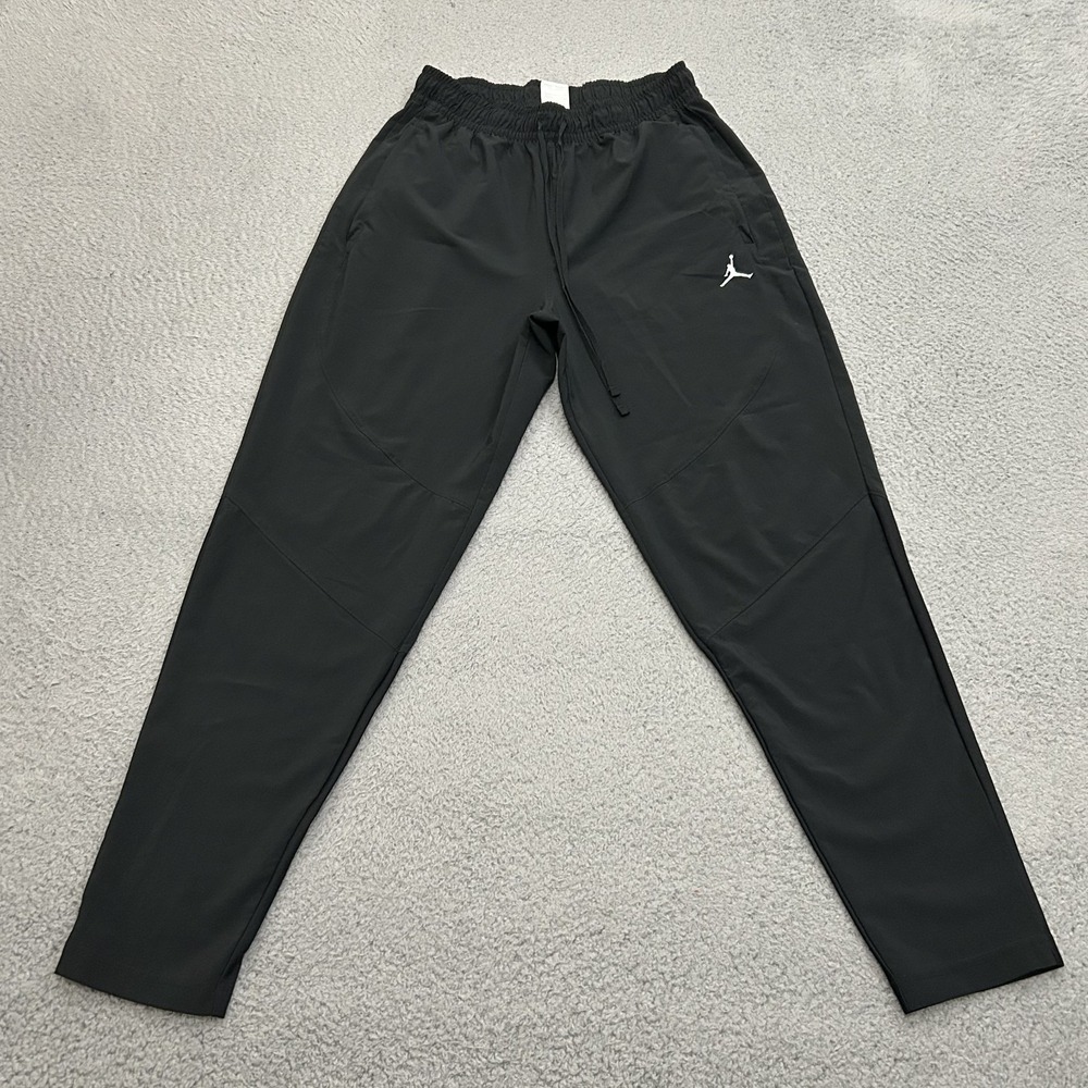 Jordan Pants Mens Medium Black Track Sport Dri Fit Woven Stretch Adult FN5840